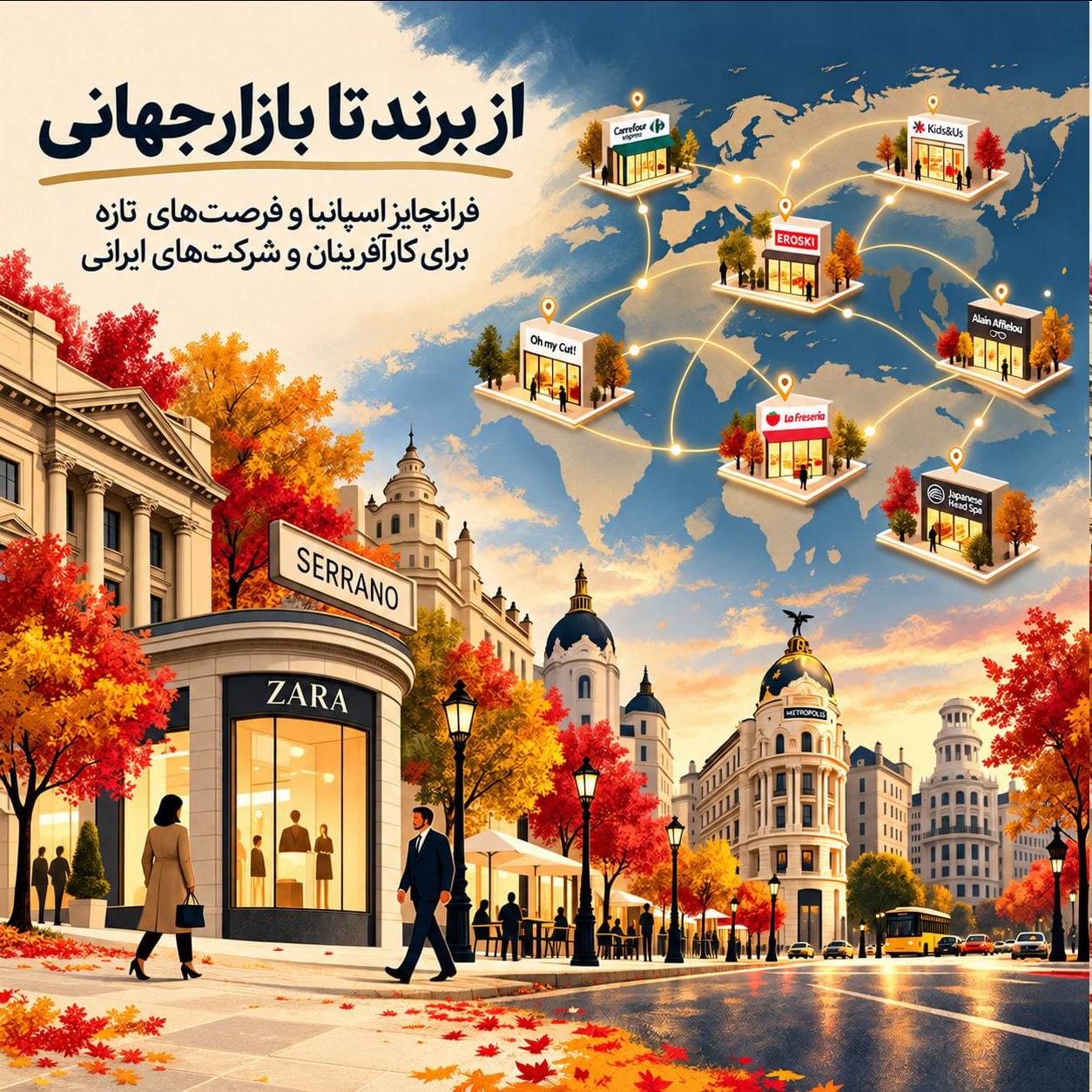 از برند تا بازار جهانی؛ تجربه فرانچایز اسپانیا و فرصتهای شرکتهای ایرانی